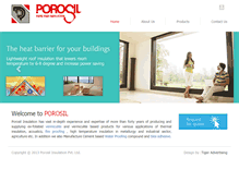 Tablet Screenshot of porosil.com